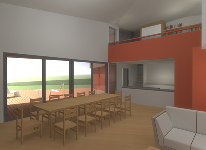 dining and kitchen